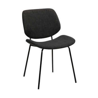 Armen Living - Quest Charcoal Modern Dining Accent Chair - LCQUSIBLCH veiw 1