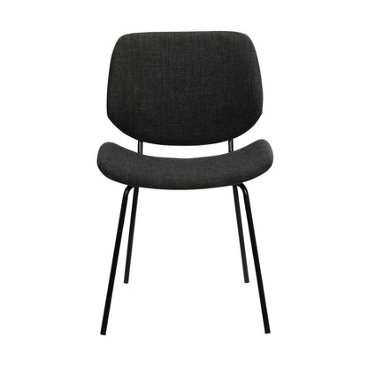 Armen Living - Quest Charcoal Modern Dining Accent Chair - LCQUSIBLCH veiw 2
