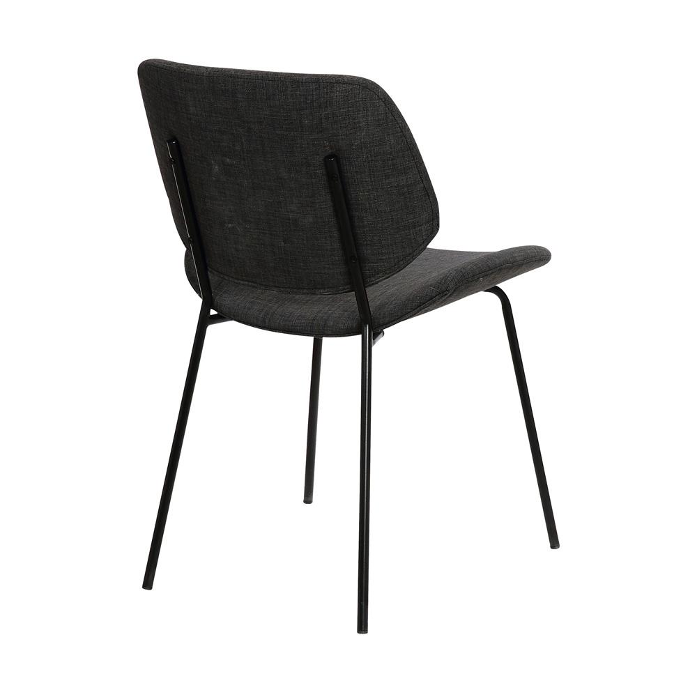 Armen Living - Quest Charcoal Modern Dining Accent Chair - LCQUSIBLCH veiw 4