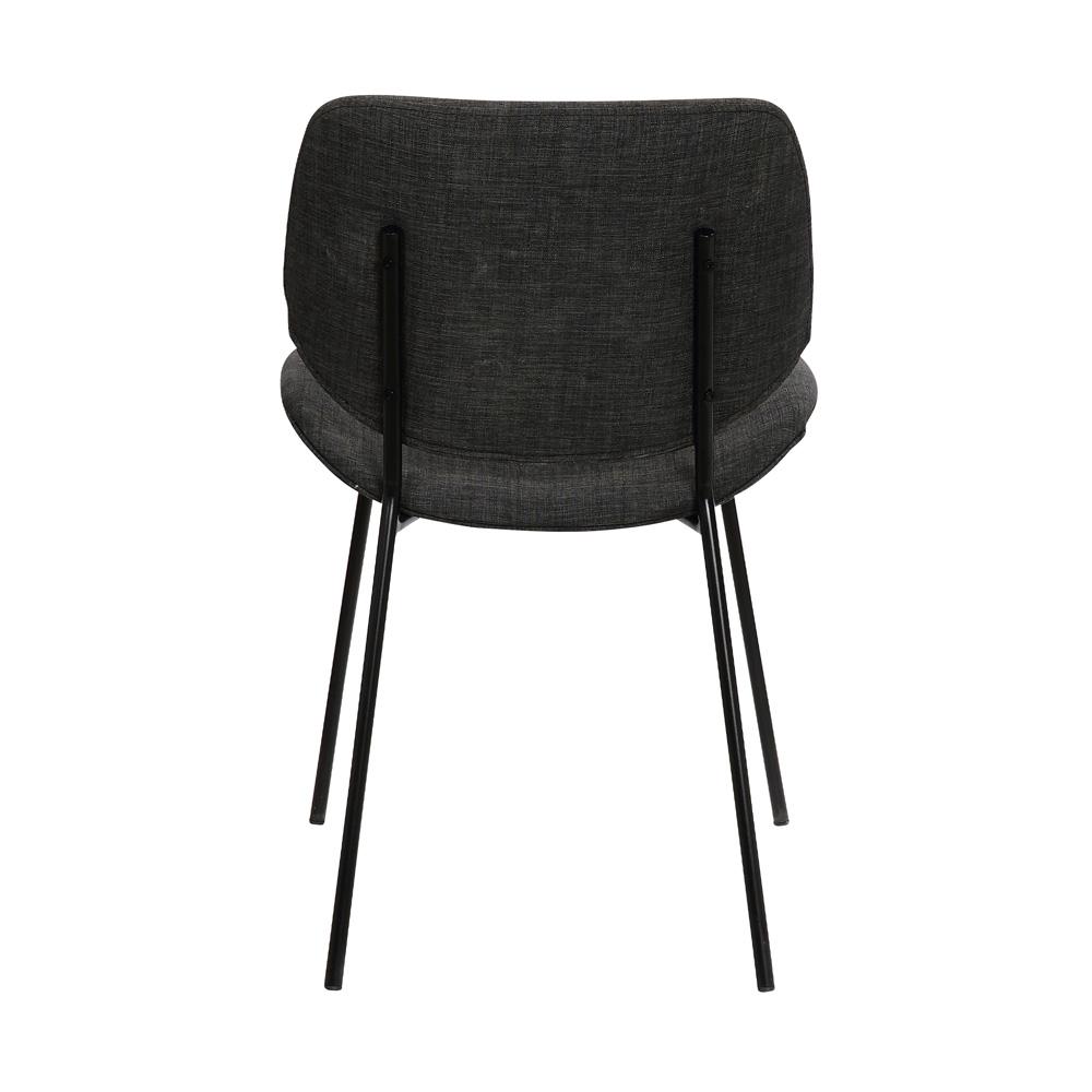 Armen Living - Quest Charcoal Modern Dining Accent Chair - LCQUSIBLCH veiw 5