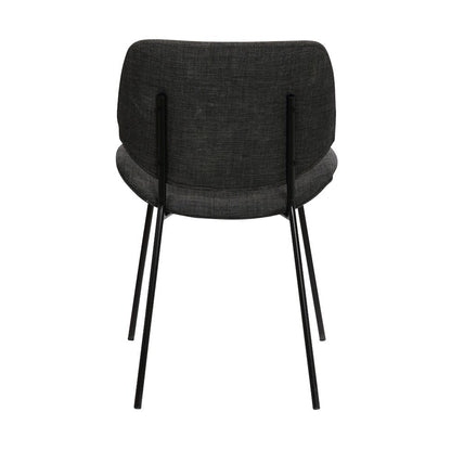 Armen Living - Quest Charcoal Modern Dining Accent Chair - LCQUSIBLCH veiw 5