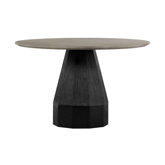 Armen Living - Revival Concrete and Oak Round Dining Table - LCRVDICCGR veiw 1