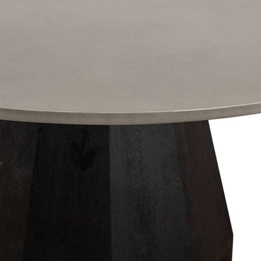 Armen Living - Revival Concrete and Oak Round Dining Table - LCRVDICCGR veiw 2