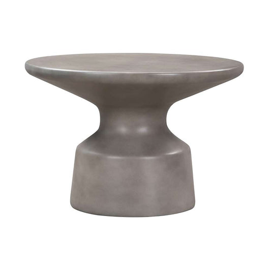 Armen Living - Sephie Round Pedastal Coffee Table in Grey Concrete - LCSFCOCCGR veiw 1