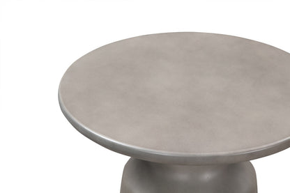 Armen Living - Sephie Round Pedastal Coffee Table in Grey Concrete - LCSFCOCCGR veiw 3