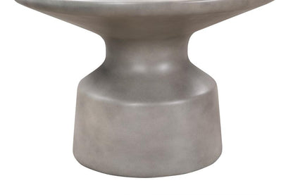 Armen Living - Sephie Round Pedastal Coffee Table in Grey Concrete - LCSFCOCCGR veiw 4