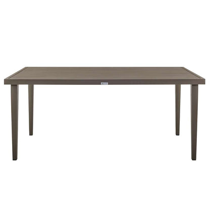Armen Living - Silvana 5 Piece Gray Aluminum Outdoor Dining Set with Gray Fabric - 840254332935 veiw 4