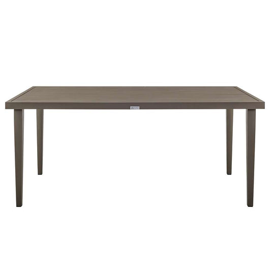 Armen Living - Silvana Outdoor Aluminum Gray Rectangle Dining Table - 840254332928 veiw 1