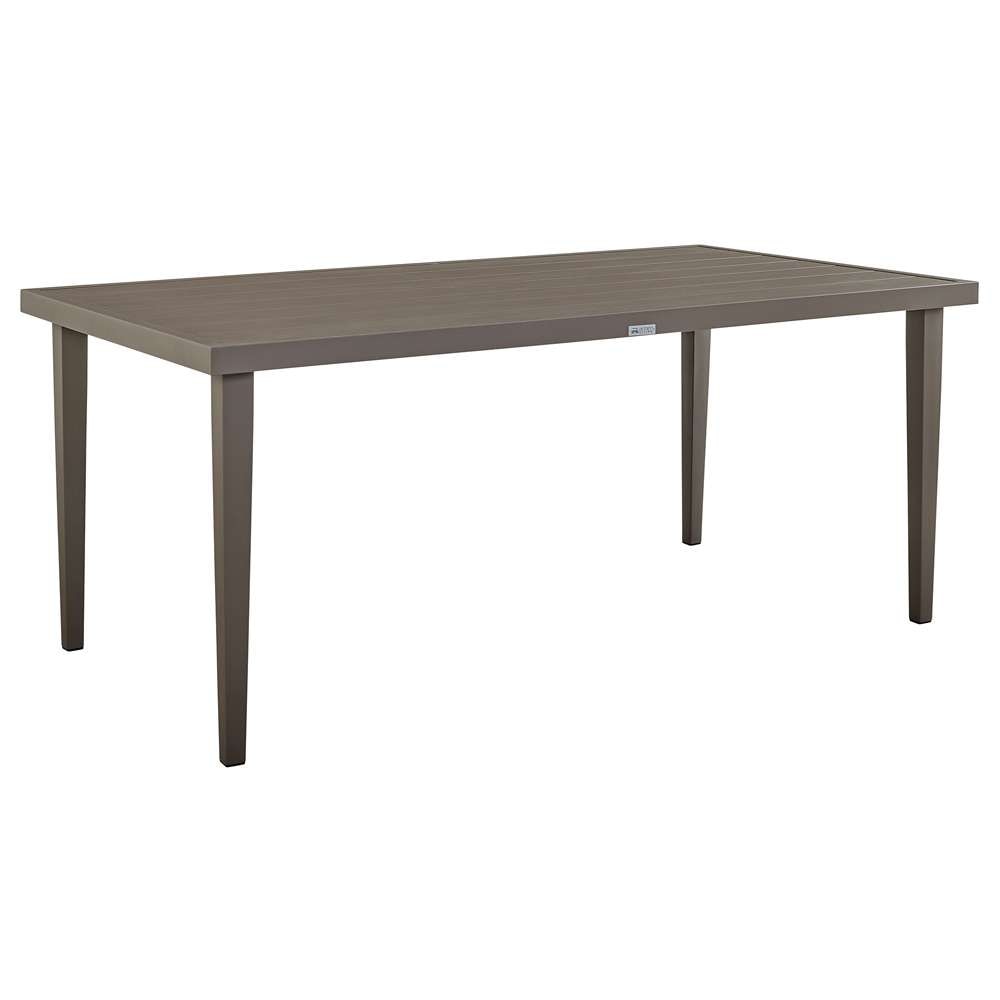 Armen Living - Silvana Outdoor Aluminum Gray Rectangle Dining Table - 840254332928 veiw 2