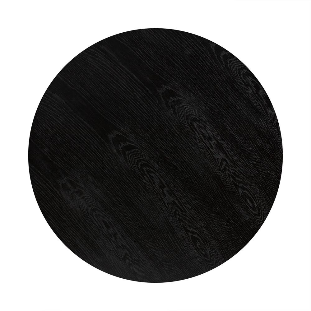 Armen Living - Sylvie Brushed Oak and Metal Round Coffee Table - LCSYCOBL veiw 5