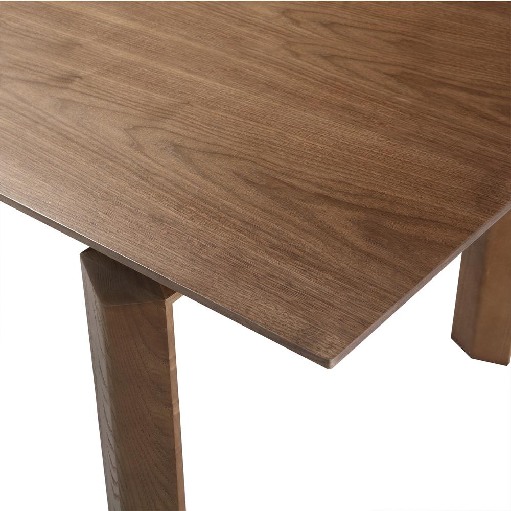 Armen Living - Treviso Mid-Century Extension Dining Table in Walnut Finish and Top - LCTVDIWA veiw 5