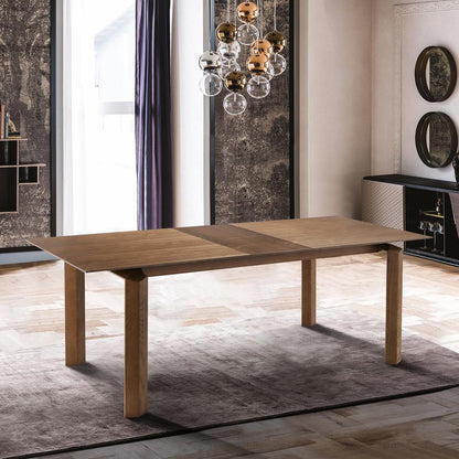 Armen Living - Treviso Mid-Century Extension Dining Table in Walnut Finish and Top - LCTVDIWA veiw 6