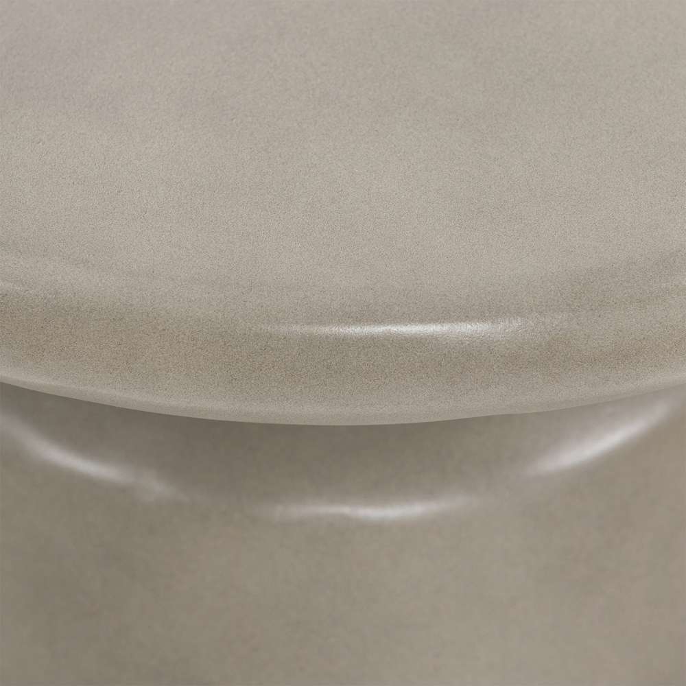 Armen Living - Umbre Concrete Indoor Outdoor Accent Stool End Table - LCMDBACCGR veiw 2