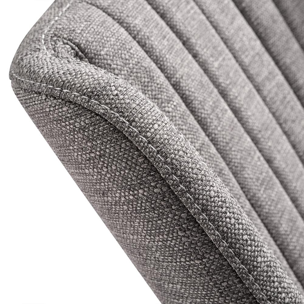 Armen Living - Wade Mid-Century Dining Chair in Walnut Finish and Gray Fabric (Set of 2) - LCWDSIGR veiw 8