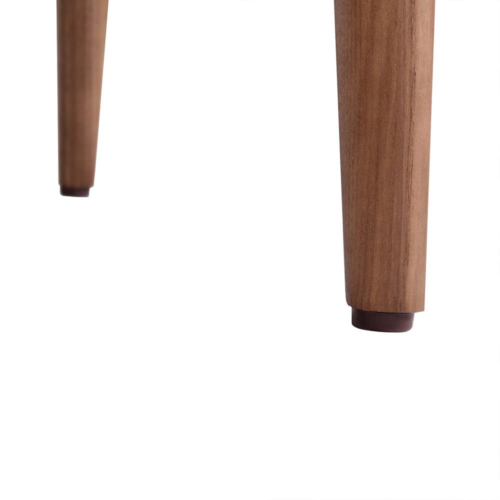 Armen Living - Wade Mid-Century Dining Chair in Walnut Finish and Gray Fabric (Set of 2) - LCWDSIGR veiw 9