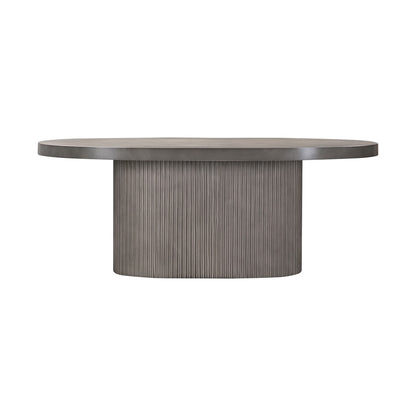 Armen Living - Wave Oval Dining Table in Grey Concrete - LCLKDICCGR veiw 1
