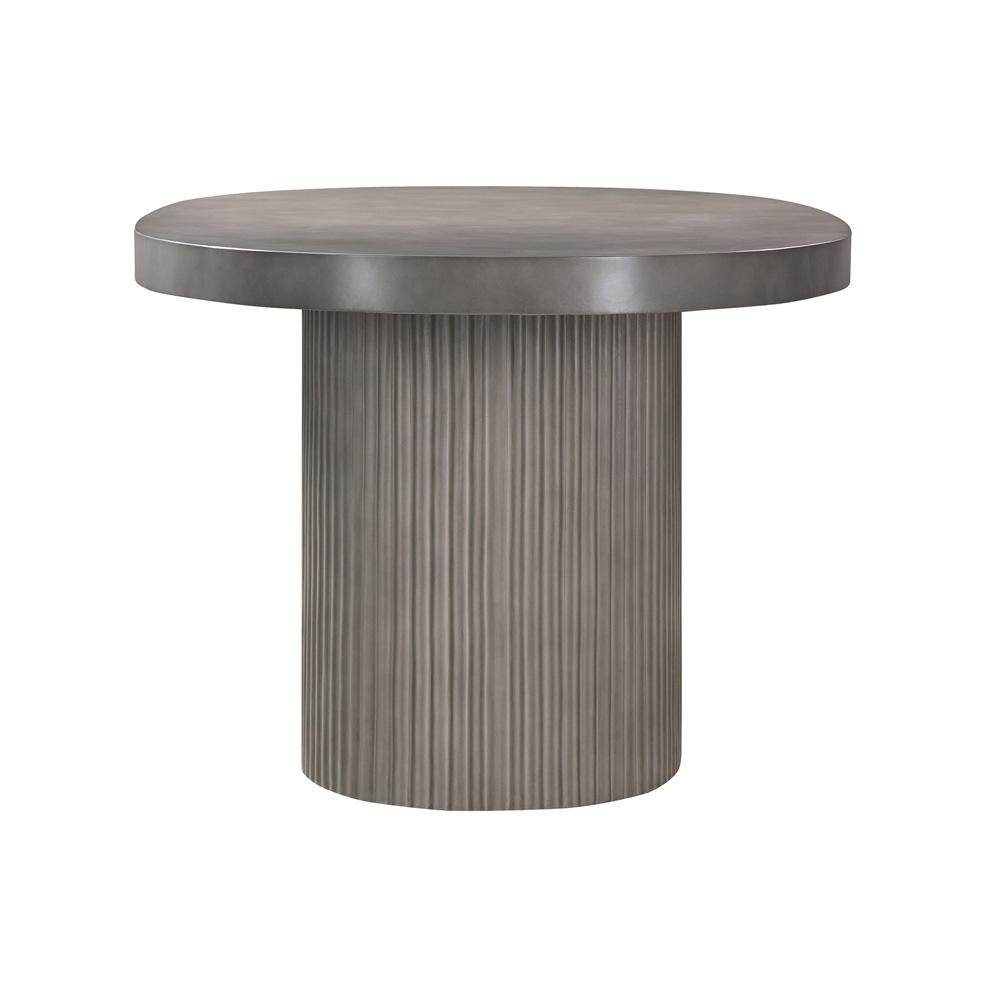 Armen Living - Wave Oval Dining Table in Grey Concrete - LCLKDICCGR veiw 3
