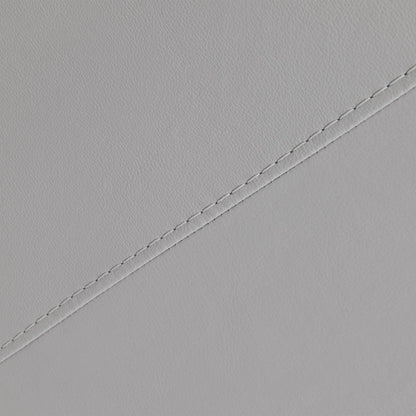 Armen Living - Whitney Swivel Dove Gray Genuine Leather Barrel Chair - LCWHCHDV veiw 5