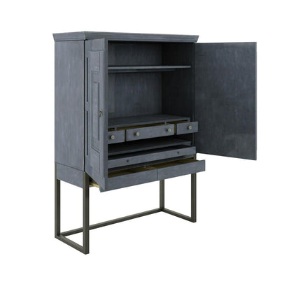 A.R.T. Furniture - Alcove Secretary in Blue - 321160-2821 veiw 4