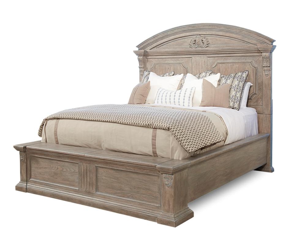 A.R.T. Furniture - Arch Salvage King Chambers Panel Bed - Parch - 233156-2802 veiw 1