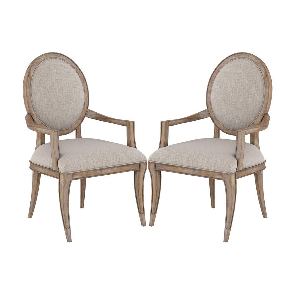 A.R.T. Furniture - Architrave Oval Arm Chair (Set Of 2) in Brown - 277203-2608 veiw 1