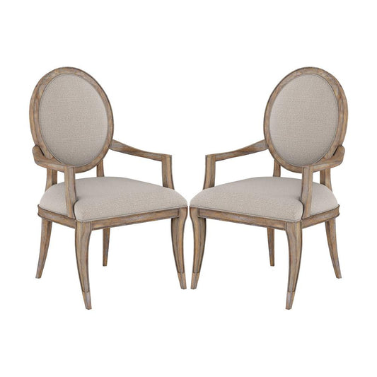 A.R.T. Furniture - Architrave Oval Arm Chair (Set Of 2) in Brown - 277203-2608 veiw 1