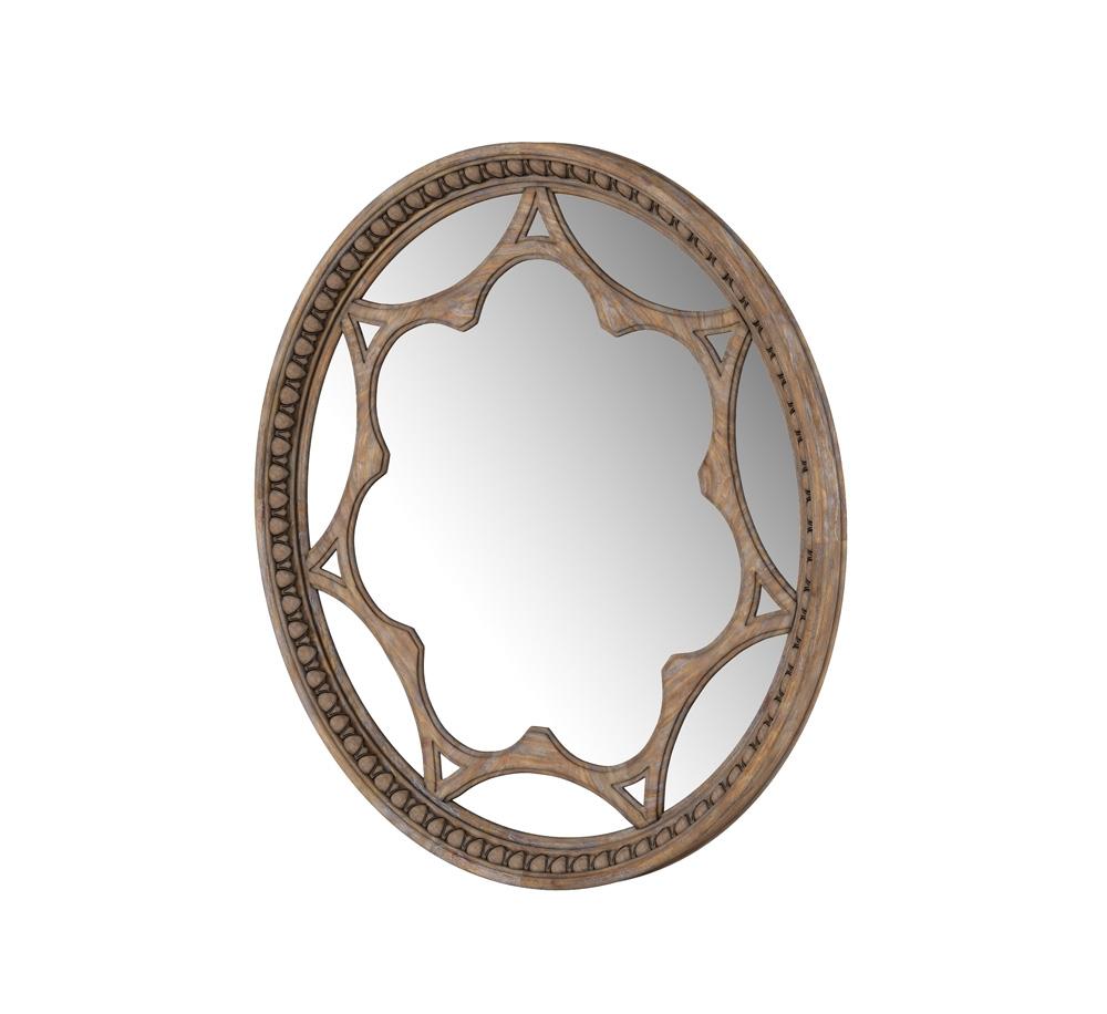A.R.T. Furniture - Architrave Round Mirror in Brown - 277123-2608 veiw 2