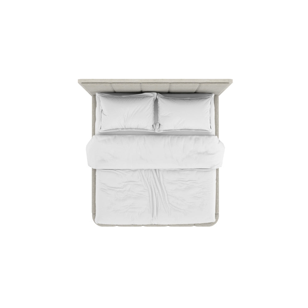 A.R.T. Furniture - Ashlar King Upholstered Panel Bed in White - 333126-2250 veiw 3