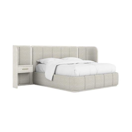 A.R.T. Furniture - Ashlar King Upholstered Wall Panel Bed in White - 333126-2250WN veiw 1