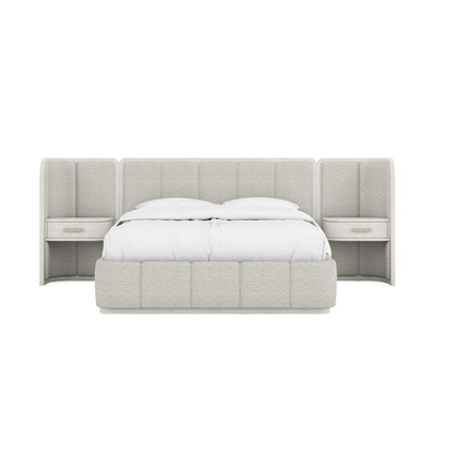 A.R.T. Furniture - Ashlar King Upholstered Wall Panel Bed in White - 333126-2250WN veiw 2