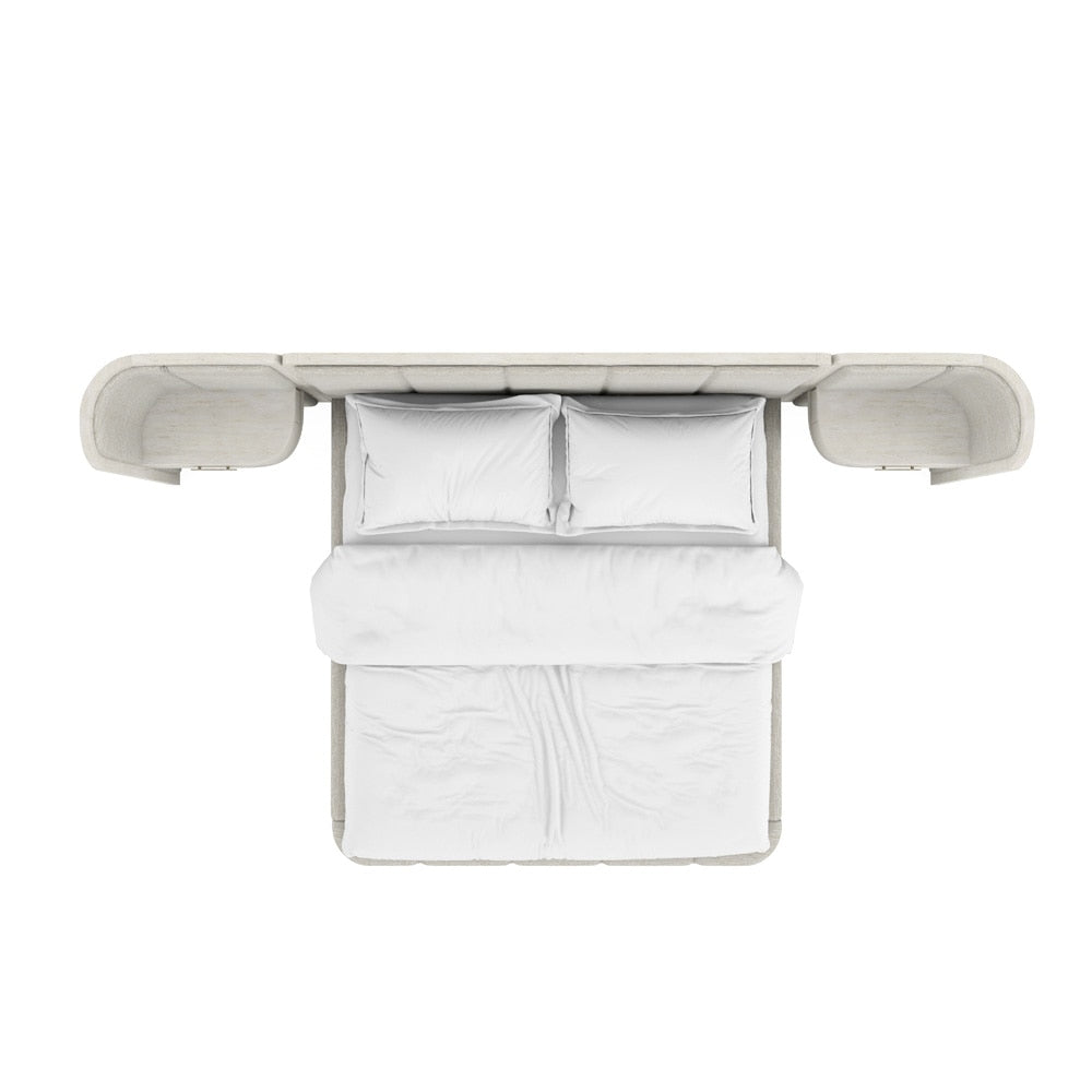 A.R.T. Furniture - Ashlar King Upholstered Wall Panel Bed in White - 333126-2250WN veiw 4
