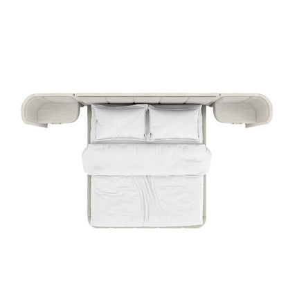 A.R.T. Furniture - Ashlar King Upholstered Wall Panel Bed in White - 333126-2250WN veiw 4