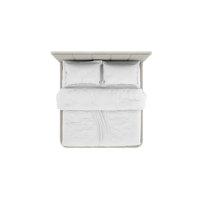 A.R.T. Furniture - Ashlar Queen Upholstered Panel Bed in White - 333125-2250 veiw 3