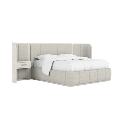 A.R.T. Furniture - Ashlar Queen Upholstered Wall Panel Bed in White - 333125-2250WN veiw 1