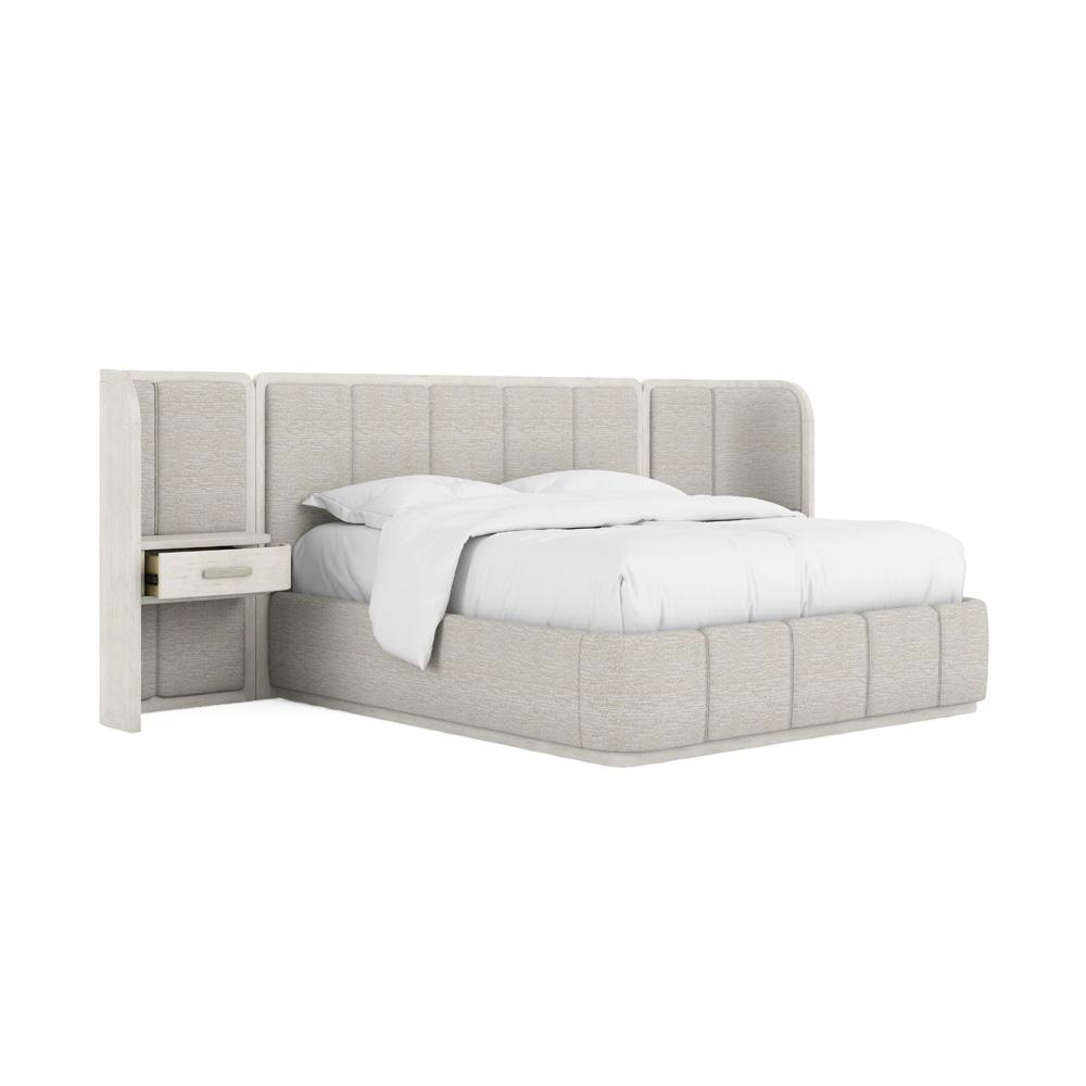 A.R.T. Furniture - Ashlar Queen Upholstered Wall Panel Bed in White - 333125-2250WN veiw 3