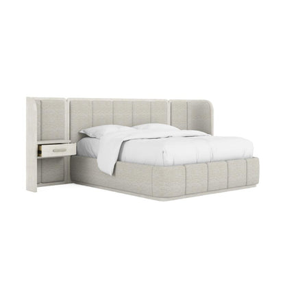 A.R.T. Furniture - Ashlar Queen Upholstered Wall Panel Bed in White - 333125-2250WN veiw 3