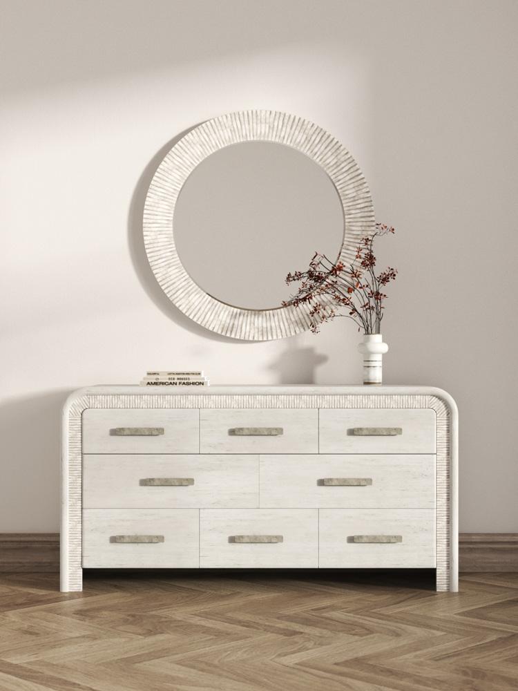 A.R.T. Furniture - Ashlar Round Mirror in Beige - 333123-2250 veiw 4