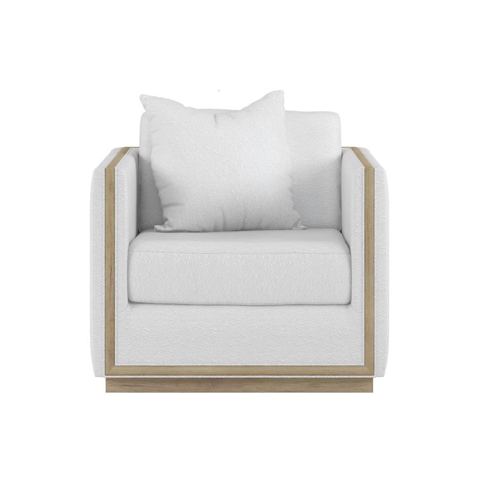 A.R.T. Furniture - Cassat Channeled Lounge Chair in White - 522503-5302AA veiw 3