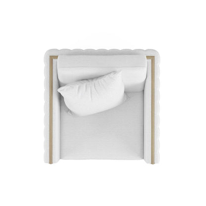 A.R.T. Furniture - Cassat Channeled Lounge Chair in White - 522503-5302AA veiw 5