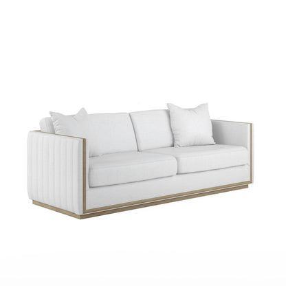 A.R.T. Furniture - Cassat Channeled Sofa in White - 522501-5302AA veiw 1
