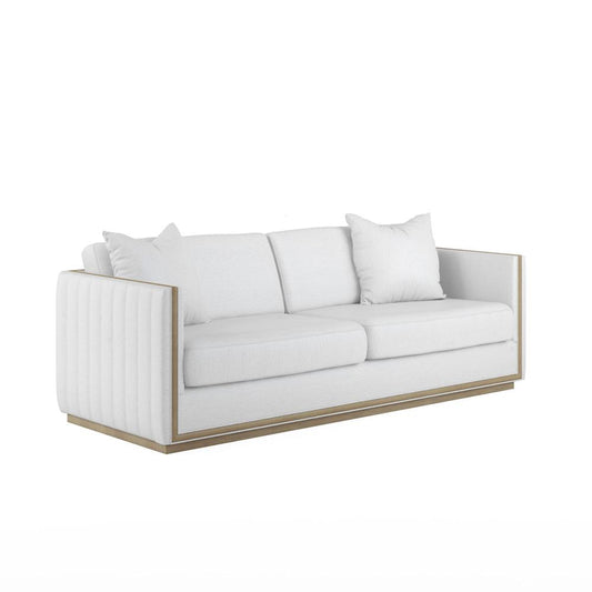 A.R.T. Furniture - Cassat Channeled Sofa in White - 522501-5302AA veiw 1