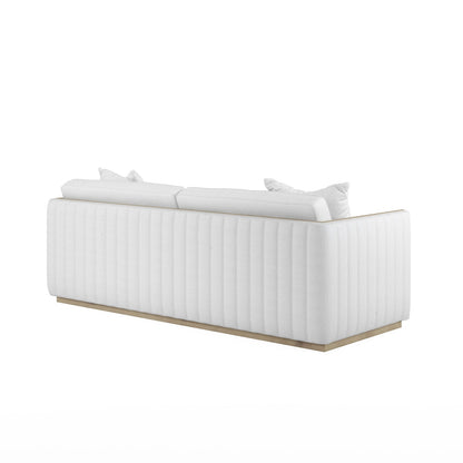 A.R.T. Furniture - Cassat Channeled Sofa in White - 522501-5302AA veiw 4