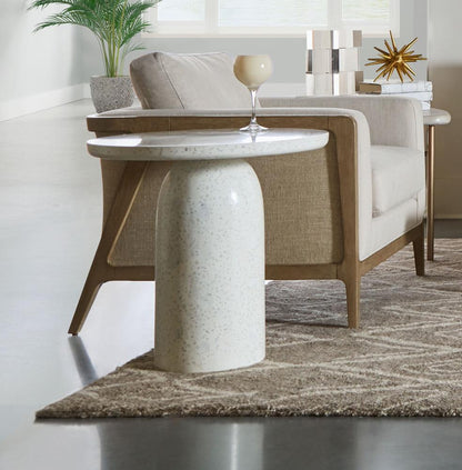 A.R.T. Furniture - Cotiere Terrazzo End Table in White - 299383-0021 veiw 2