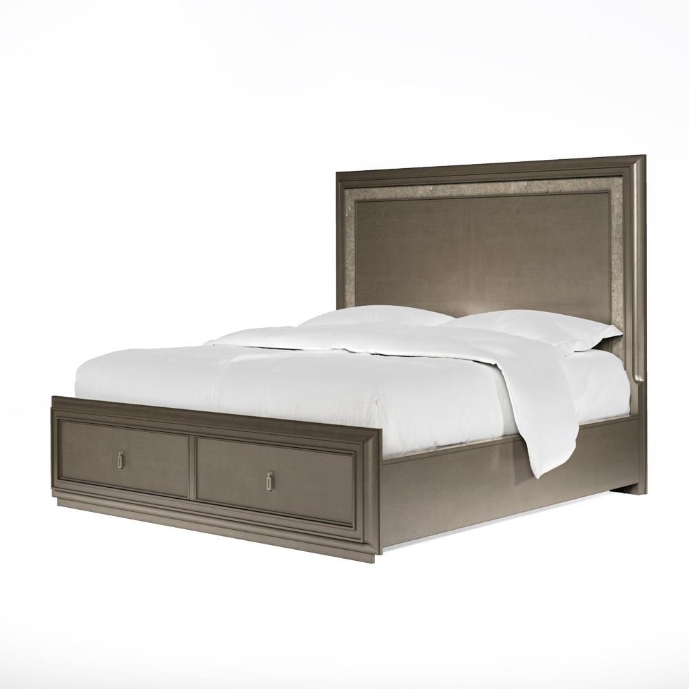 A.R.T. Furniture - Cove King Panel Storage Bed in Grey - 349136-2743 veiw 2