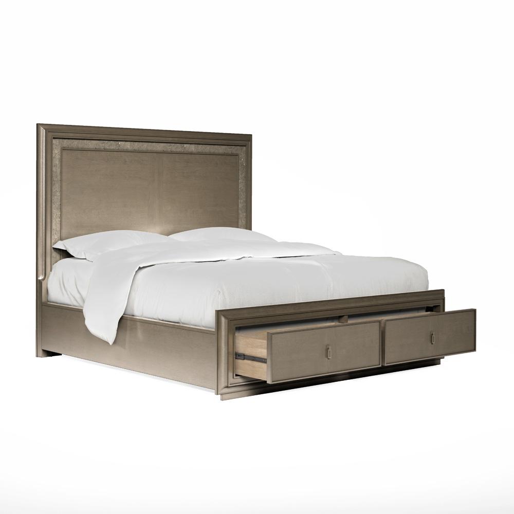 A.R.T. Furniture - Cove King Panel Storage Bed in Grey - 349136-2743 veiw 3
