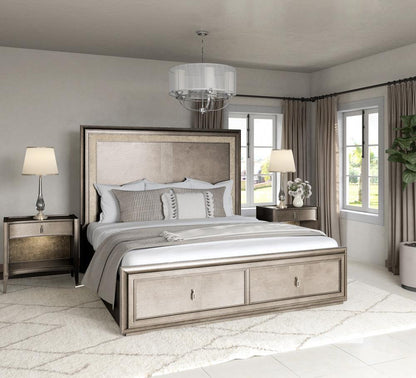 A.R.T. Furniture - Cove King Panel Storage Bed in Grey - 349136-2743 veiw 4