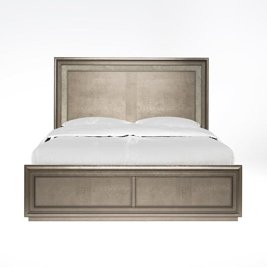 A.R.T. Furniture - Cove Queen Panel Storage Bed in Grey - 349135-2743 veiw 2
