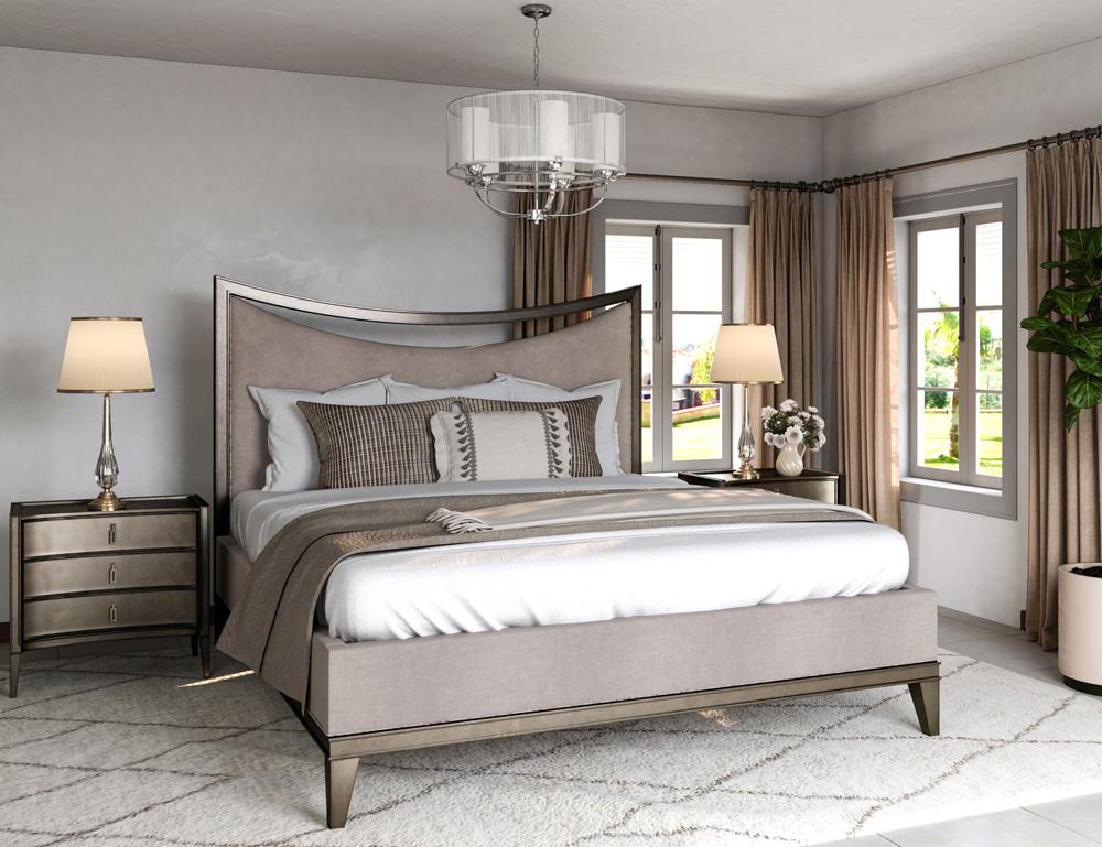 A.R.T. Furniture - Cove Queen Upholstered Bed in Grey - 349125-2743 veiw 5