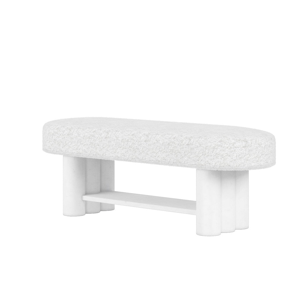 A.R.T. Furniture - Garrison Bed Bench in White - 322149-1317 veiw 2