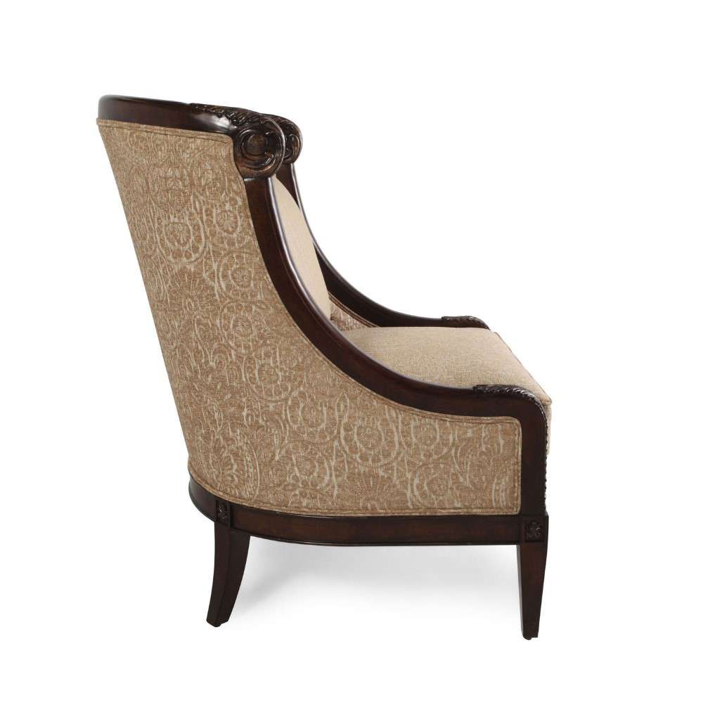 A.R.T. Furniture - Giovanna Azure Carved Wood Accent Chair - 509534-5527AB veiw 4